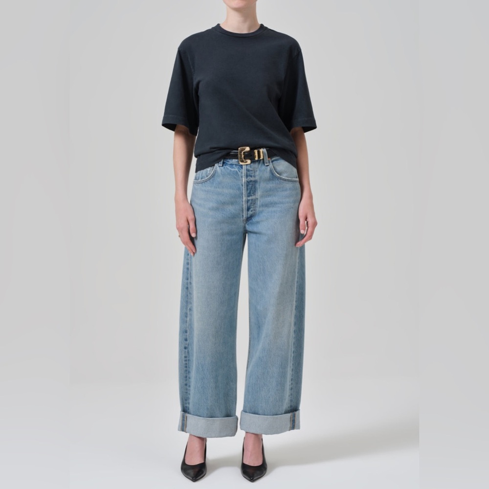 Citizens Of Humanity Light Blue Wide Leg Jeans